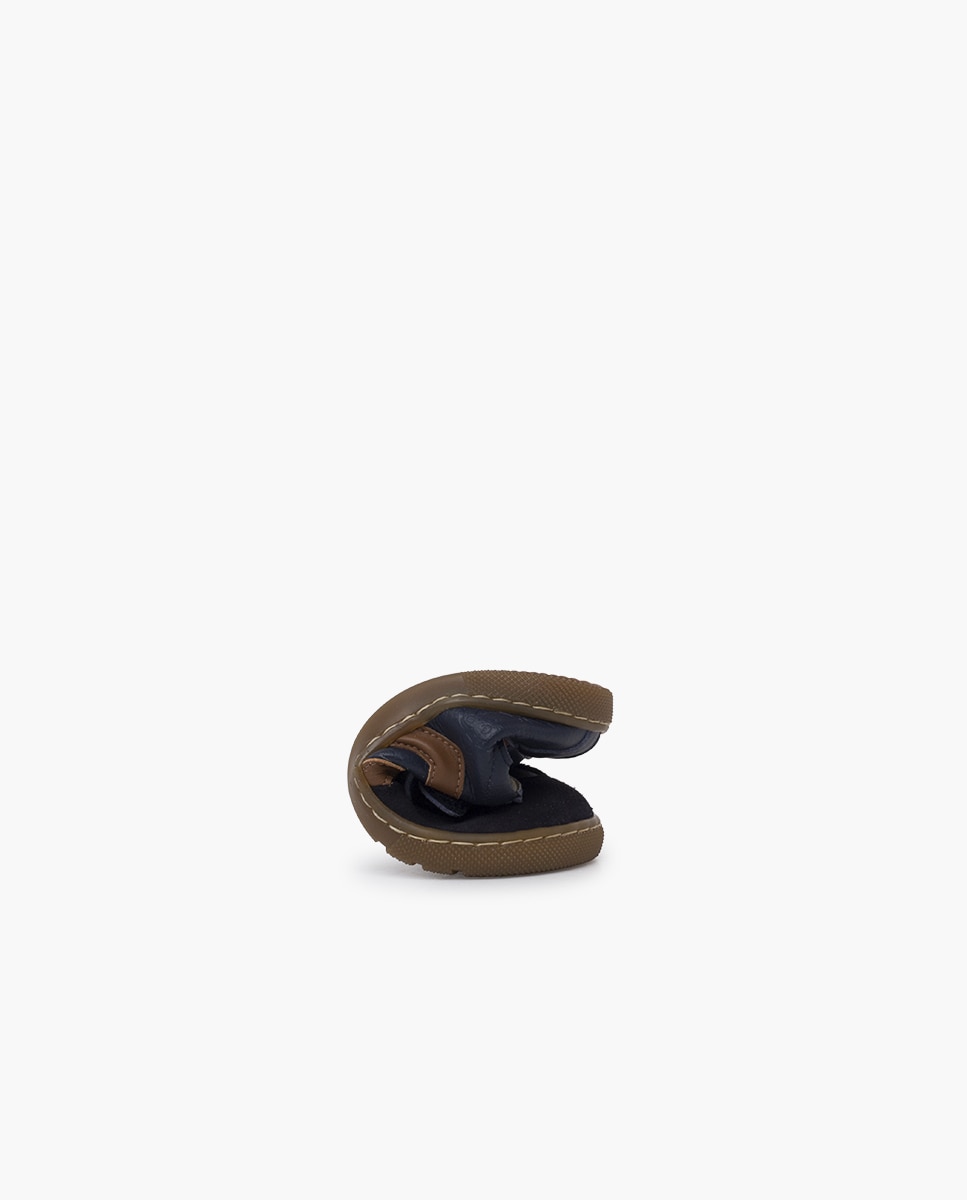 Sapatilhas de Lona Barefoot com Bandas Laterais Azul-marinho-5