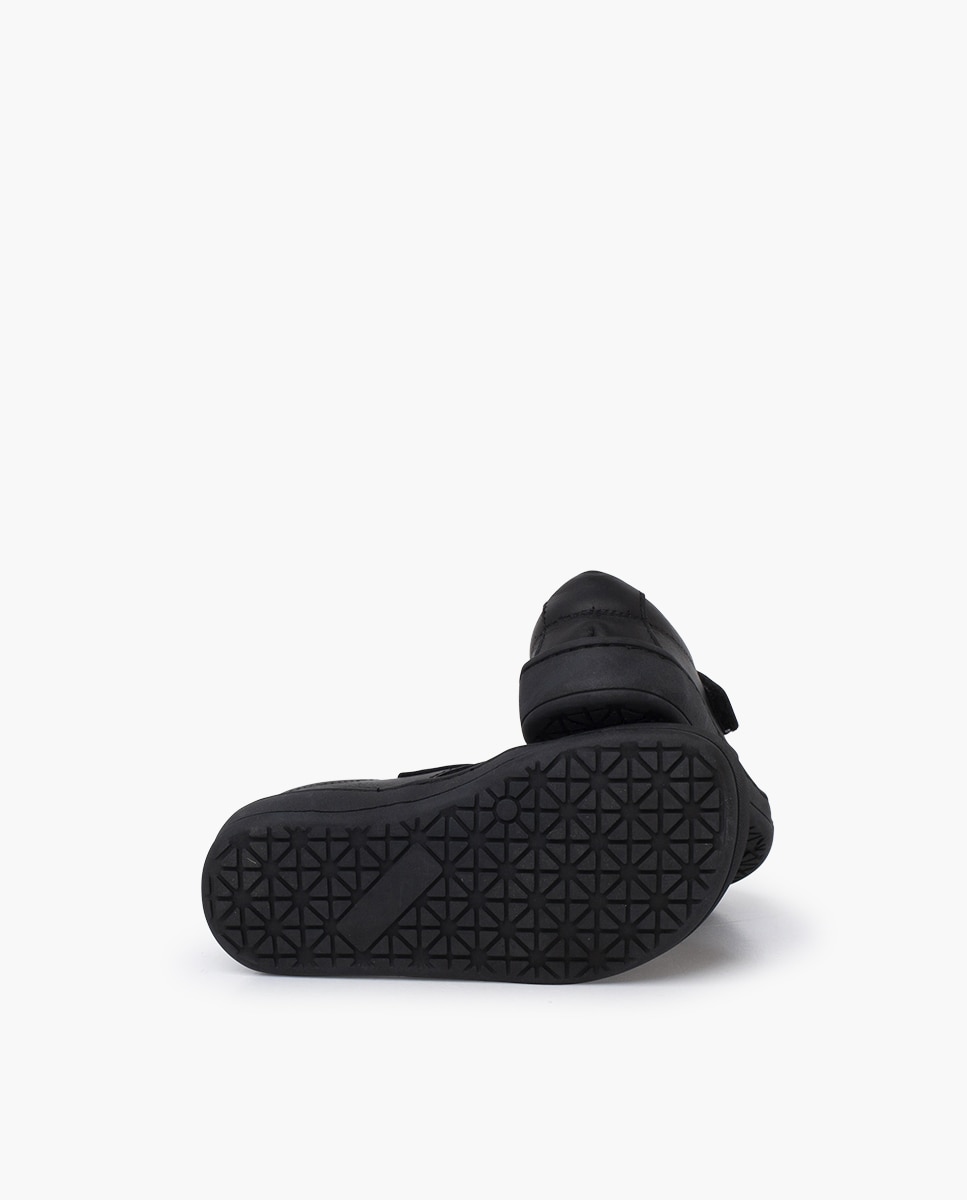 Merceditas Colegiais Barefoot de Pele Preto-2