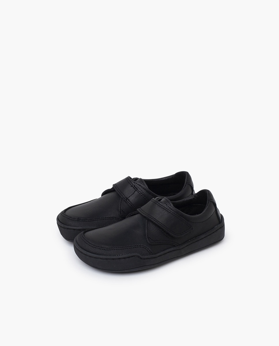 Merceditas Colegiais Barefoot de Pele Preto-3