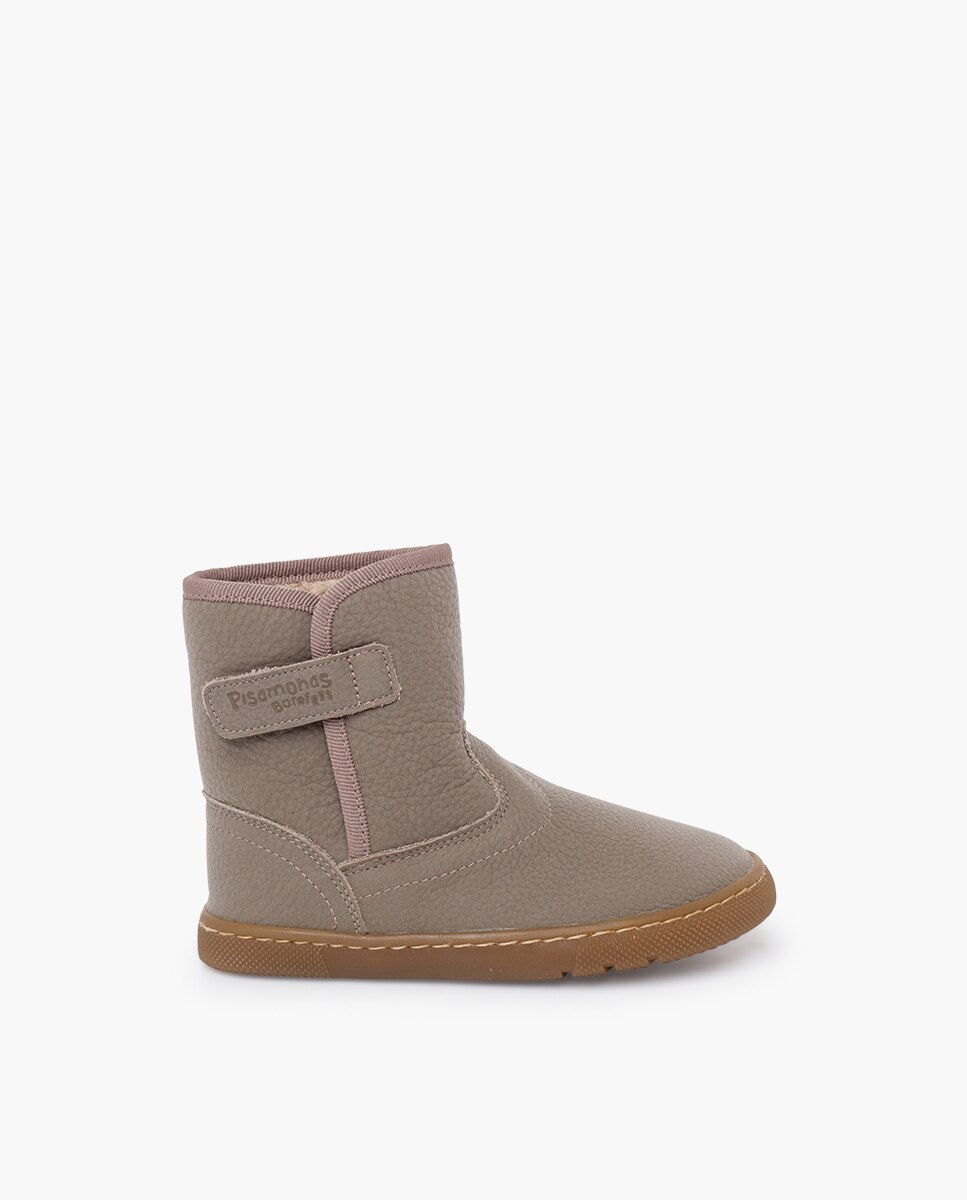 Imagem 0 de Botas em Pele Barefoot com Pelo de Ovelha