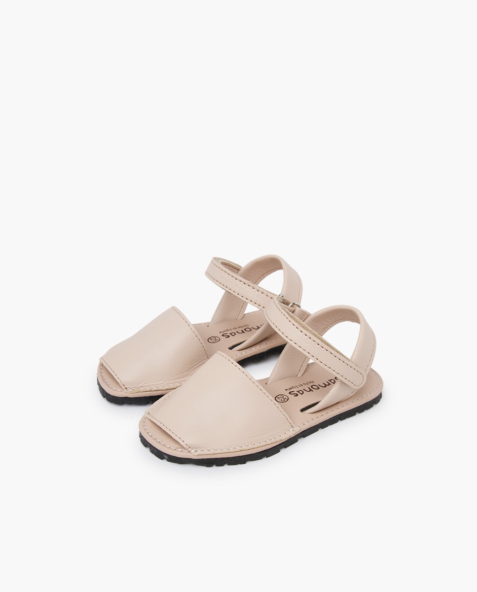 Menorquinas Infantil Macias Sola Flexível Pisamonas Nude-3