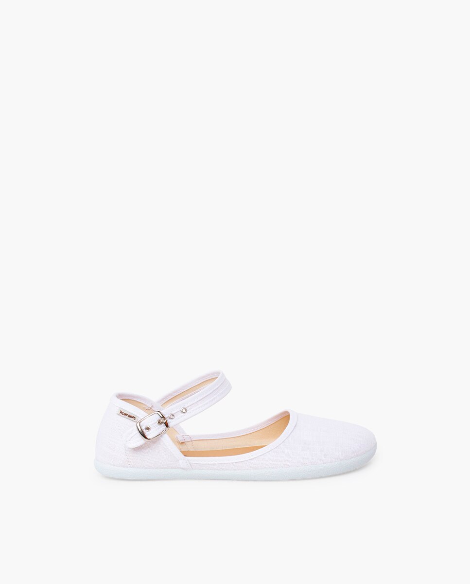 Imagem 0 de Merceditas com Decote Barefoot de Linho Fino