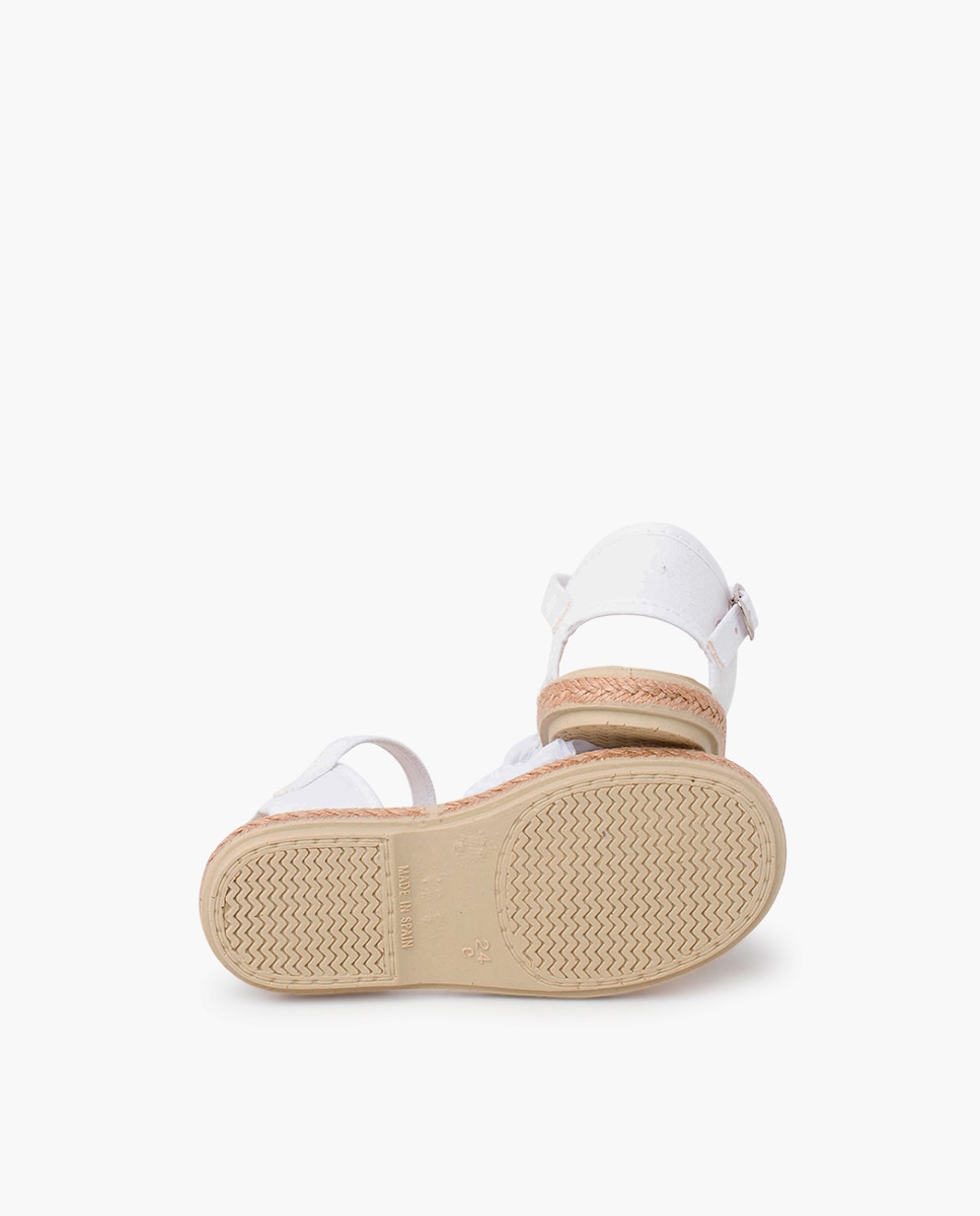 Alpercatas Infantil com Folho e Fivela Pisamonas Branco-2