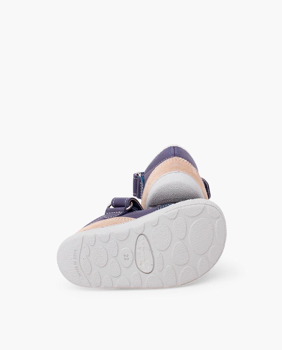 Sandálias Fechadas Infantil Barefoot Pele Azul-marinho-2