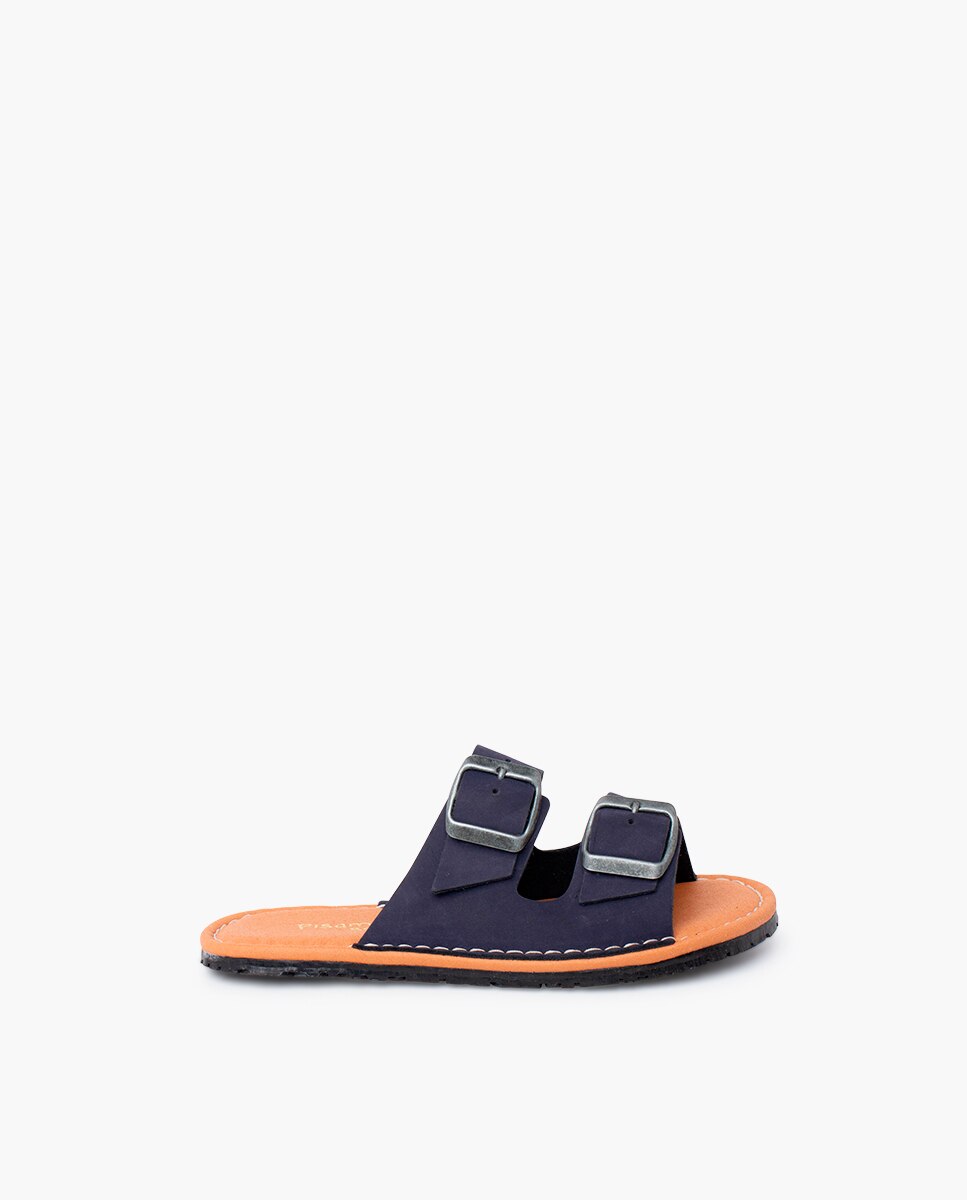 Imagem 0 de Sandálias Fechadas Infantil Barefoot com Fivela Dupla em Nobuck