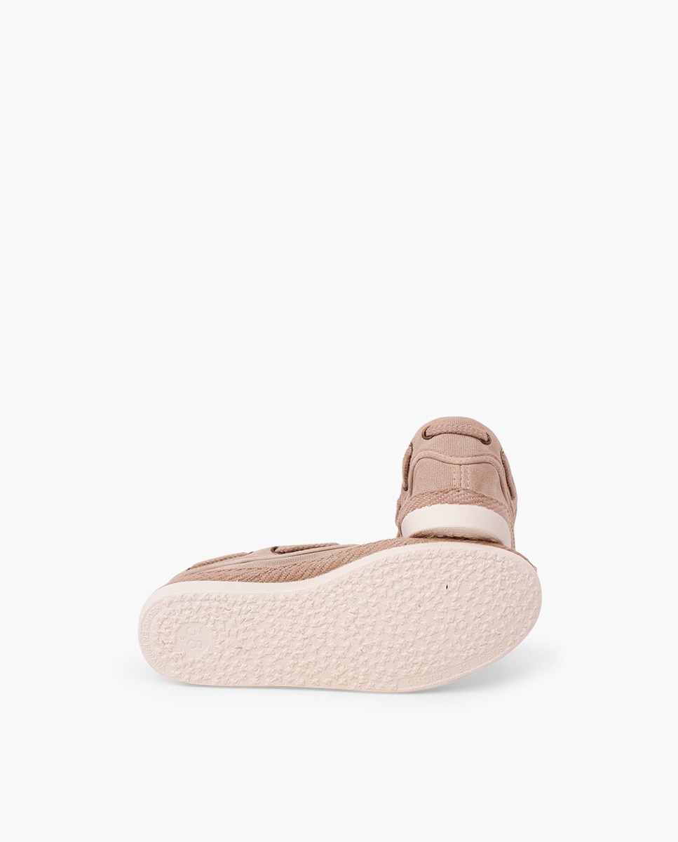Náuticos Infantil Casual de Lona Lavada Pisamonas Taupe-2