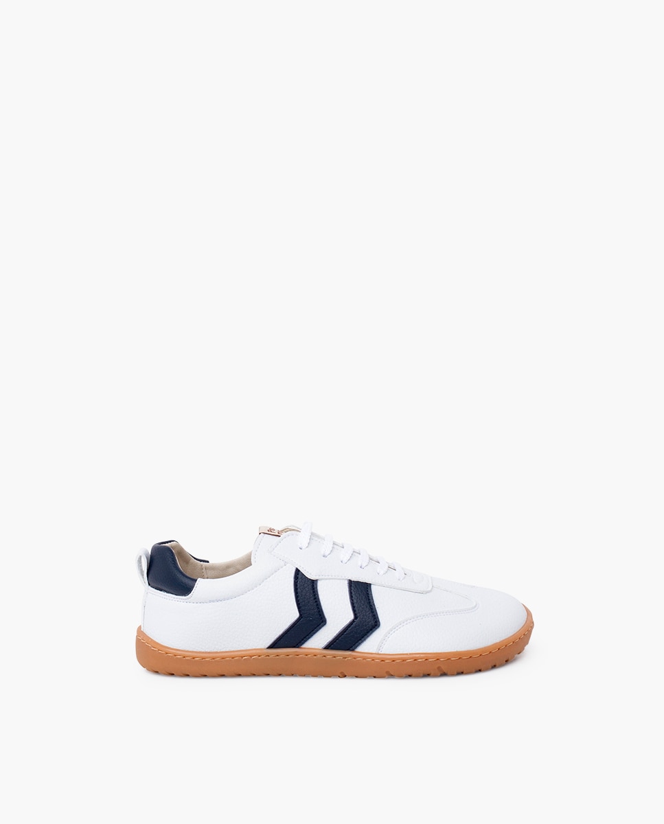 Sapatilhas Desportivas Infantil Barefoot com Atacadores Tamanhos Altos Pisamonas Azul-marinho-1
