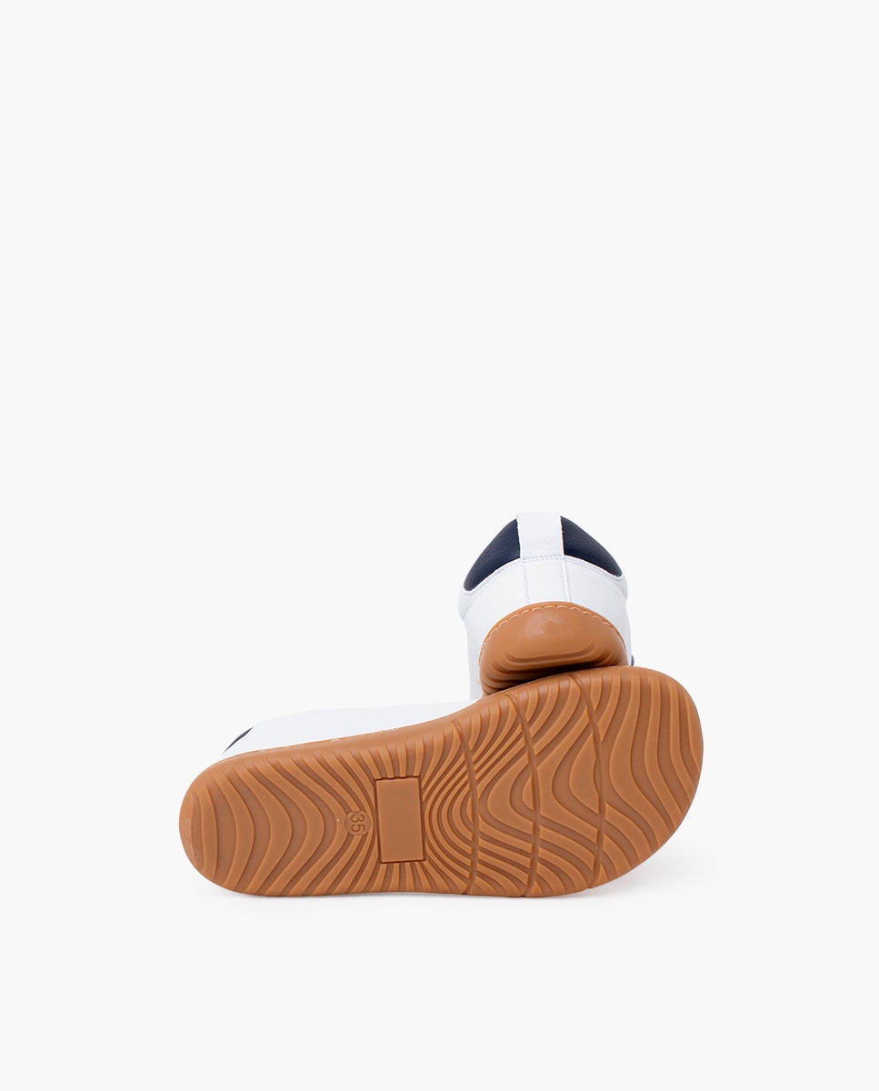 Sapatilhas Desportivas Infantil Barefoot com Atacadores Tamanhos Altos Pisamonas Azul-marinho-2