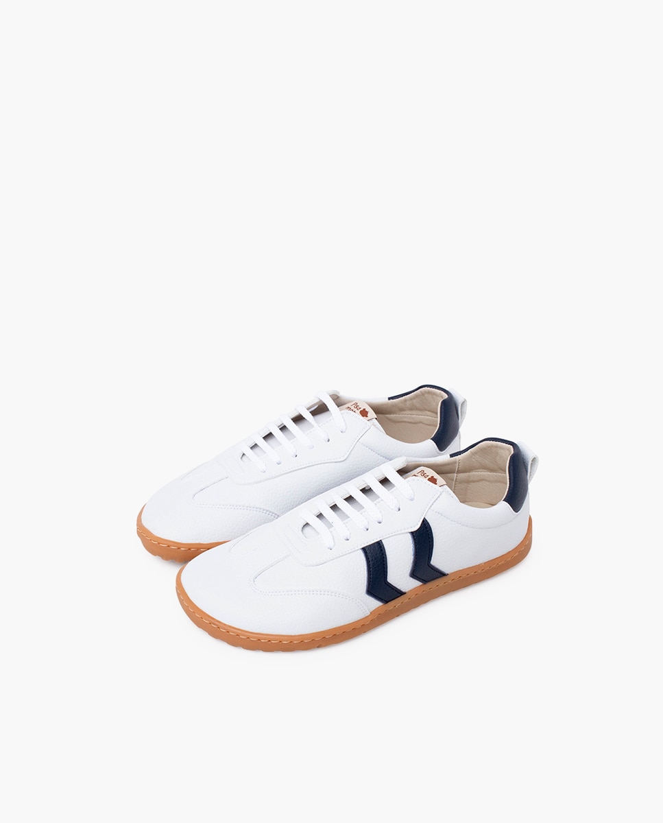 Sapatilhas Desportivas Infantil Barefoot com Atacadores Tamanhos Altos Pisamonas Azul-marinho-3