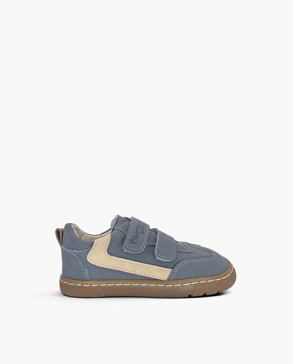 Sapatilhas de Lona Barefoot Efeito Nobuck Adorno Cinzento-1