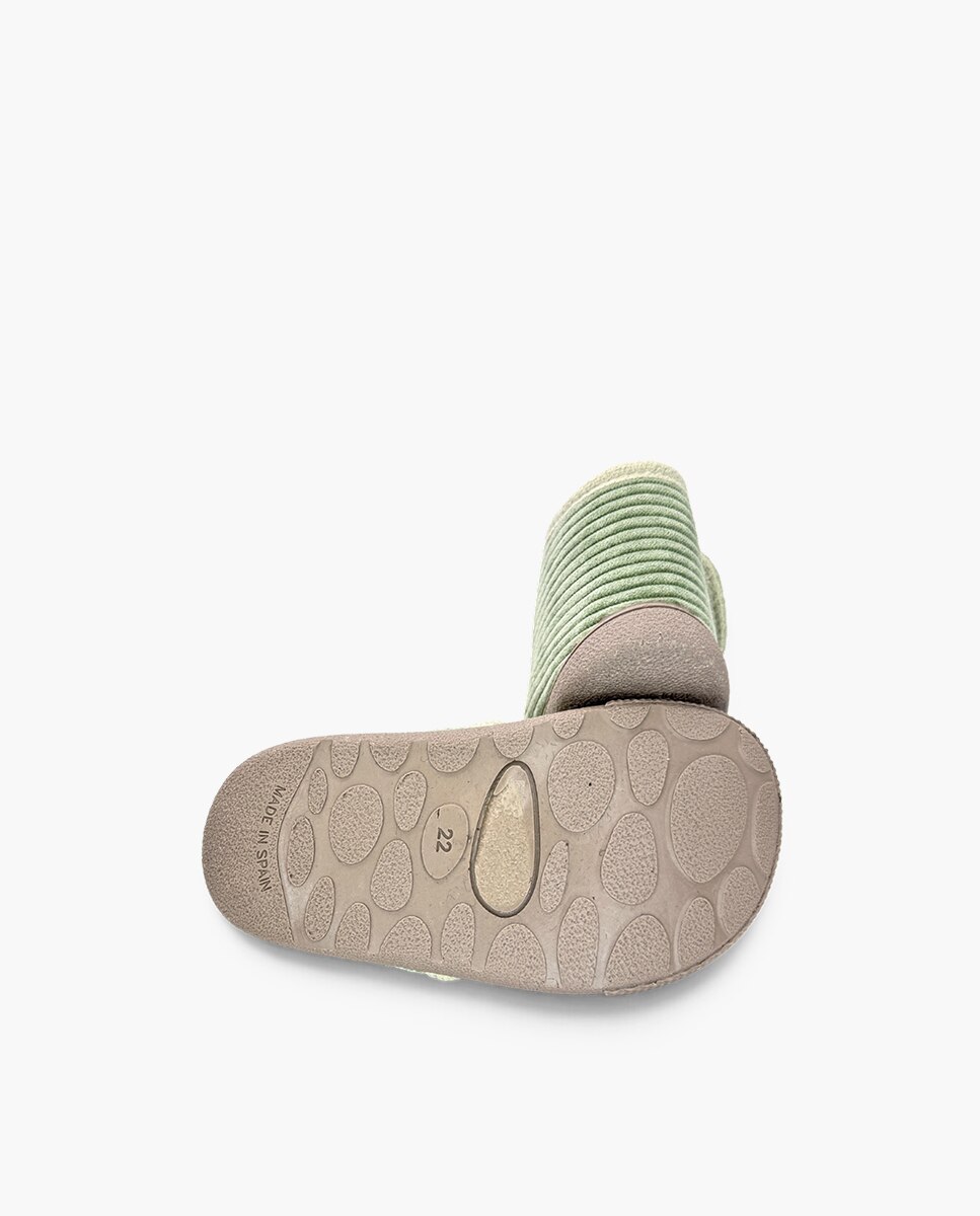 Pantufas Fechadas Infantil Casa Pana Barefoot Verde-2