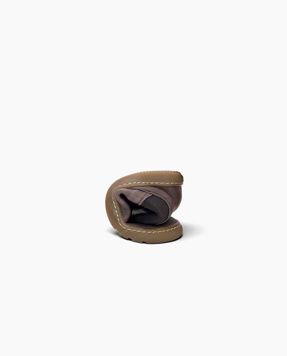 Botas Infantil Barefoot Efeito Desgastado Castanho-5