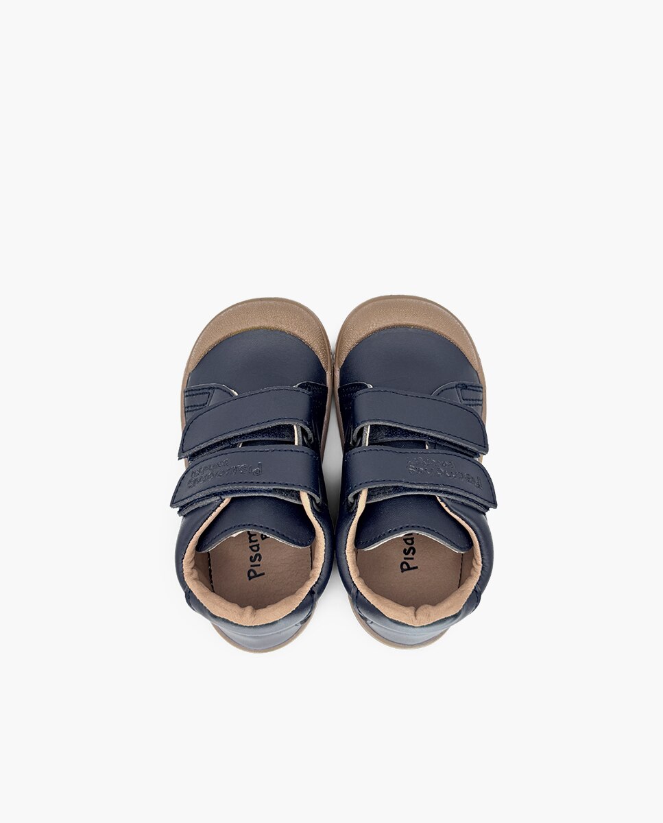 Sapatilhas de Lona Barefoot Efeito Pele com Sola Azul-marinho-4