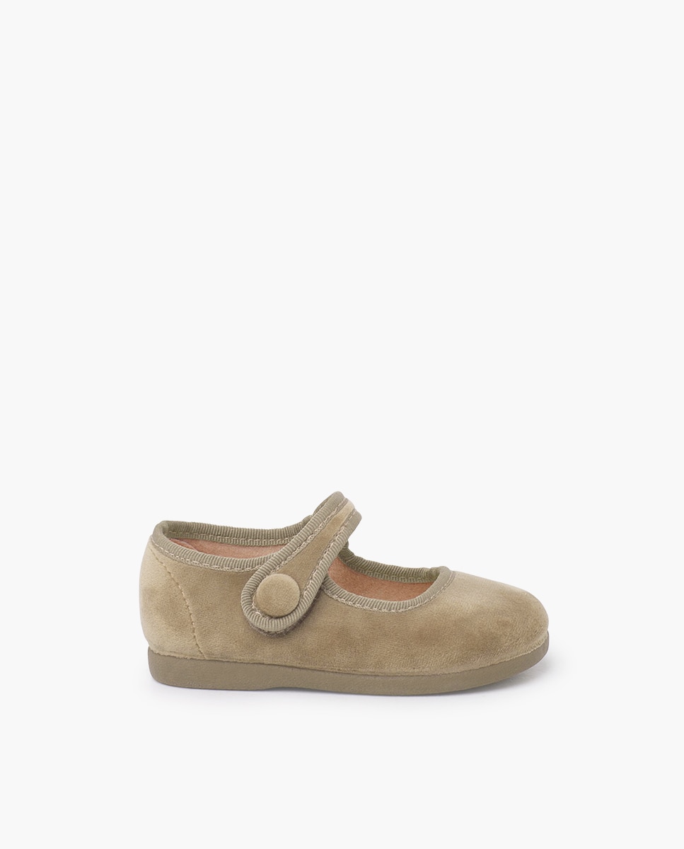 Imagem 0 de Sapatos de Presilha para Bebé Velvet com Velcro e Botão