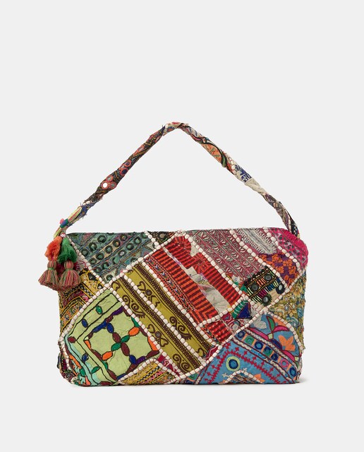 Imagem 0 de Mala de Ombro Estilo Shopper Multicolor com Espelhos