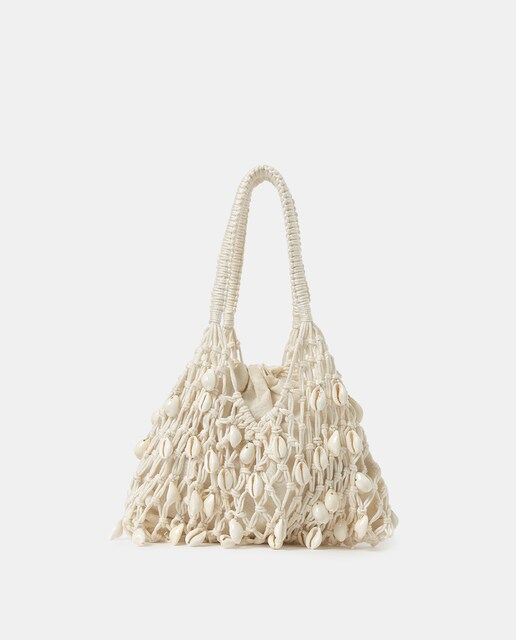 Imagem 0 de Mala de Ombro com Conchas em Branco