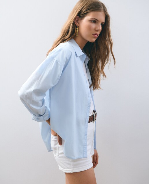 Imagem 0 de Camisa de Algodão Básica Lisa