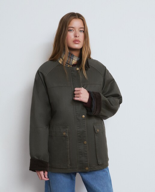 Imagem 0 de Casaco Encerado com Colete de Pelo de Ovelha