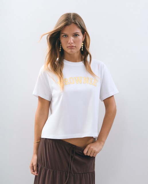 Imagem 0 de T-shirt de Manga Curta com Logo Frontal