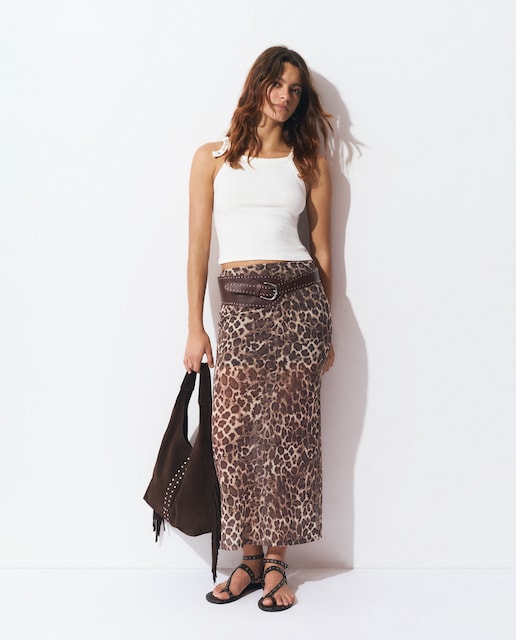 Imagem 0 de Saia Curta Animal Print