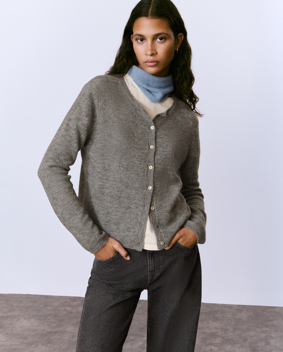 Imagem 0 de Casaco de Malha com Botões