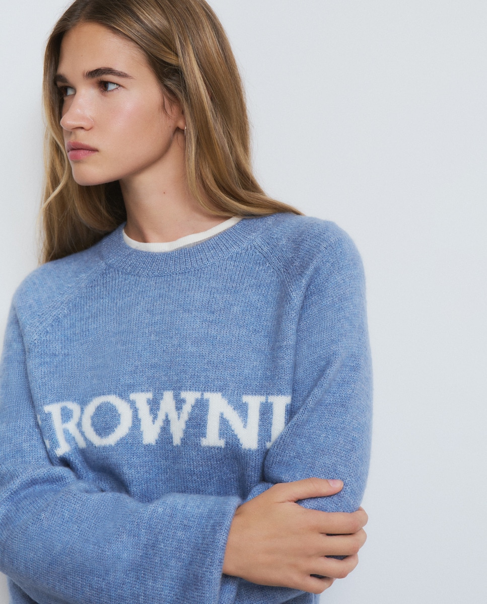 Camisola com Logo Azul-3