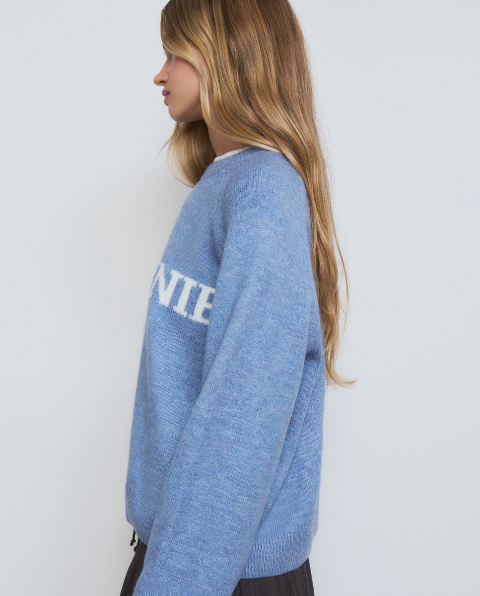 Camisola com Logo Azul-4