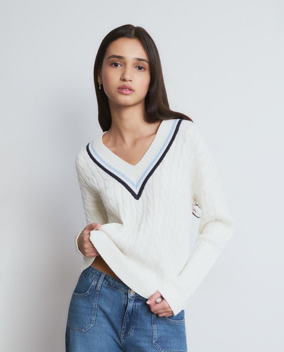 Imagem 0 de Camisola de Malha de Tranças