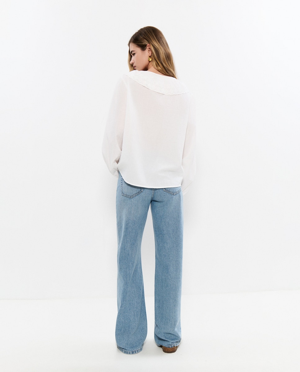 Blusa com Bordados Branco-2
