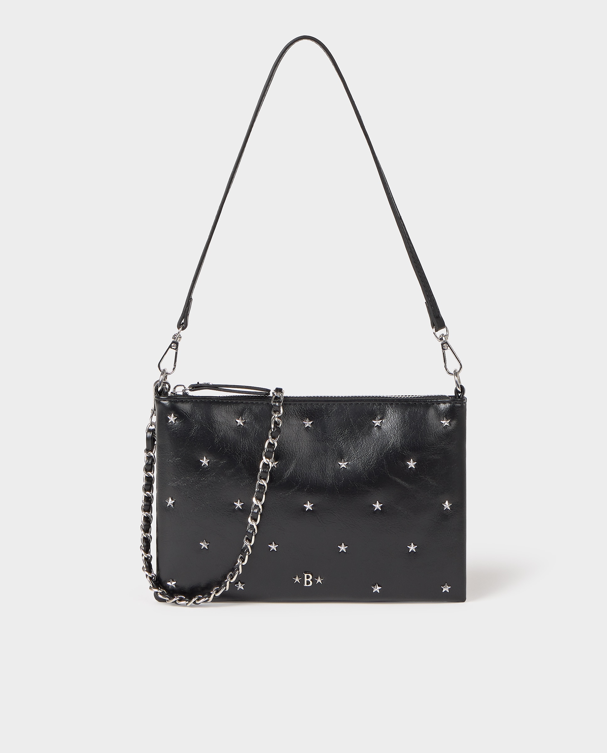 Imagem 0 de Mala de Ombro com Tachas de Estrelas