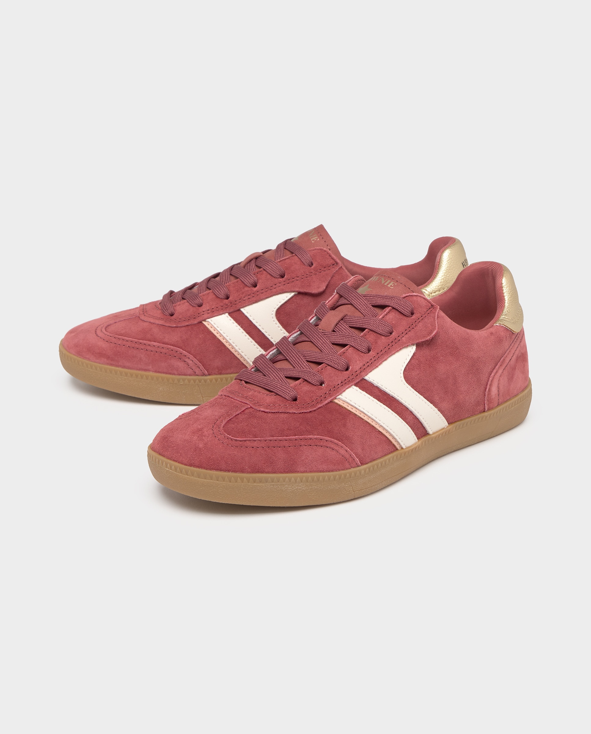 Sapatilhas Desportivas com Atacadores e Planas Rosa / Branco-4