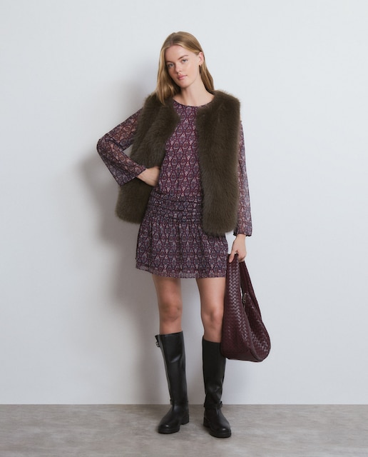 Imagem 0 de Vestido Curto Estampado