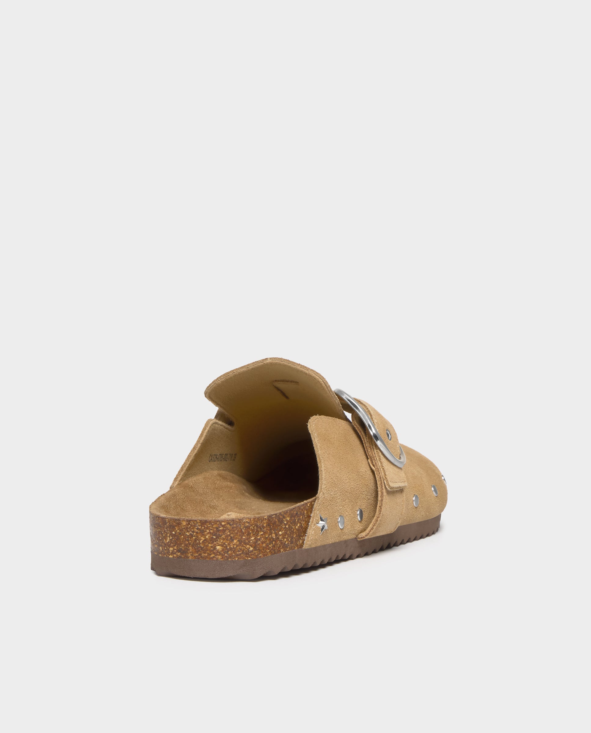 Socas Ergonómicas de Pele com Tachas Castanho-4