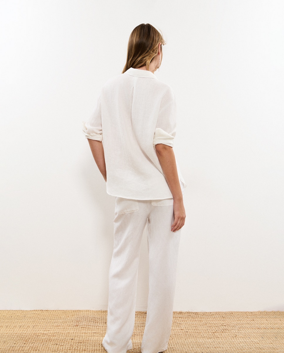 Camisa de Linho Branco-2