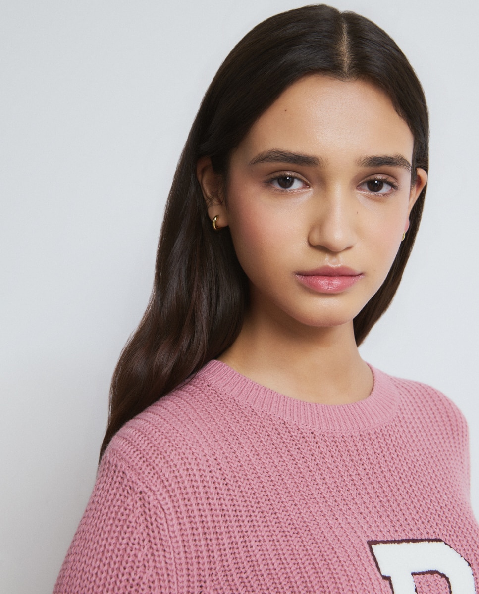 Camisola com Bordado Rosa-pastilha-4