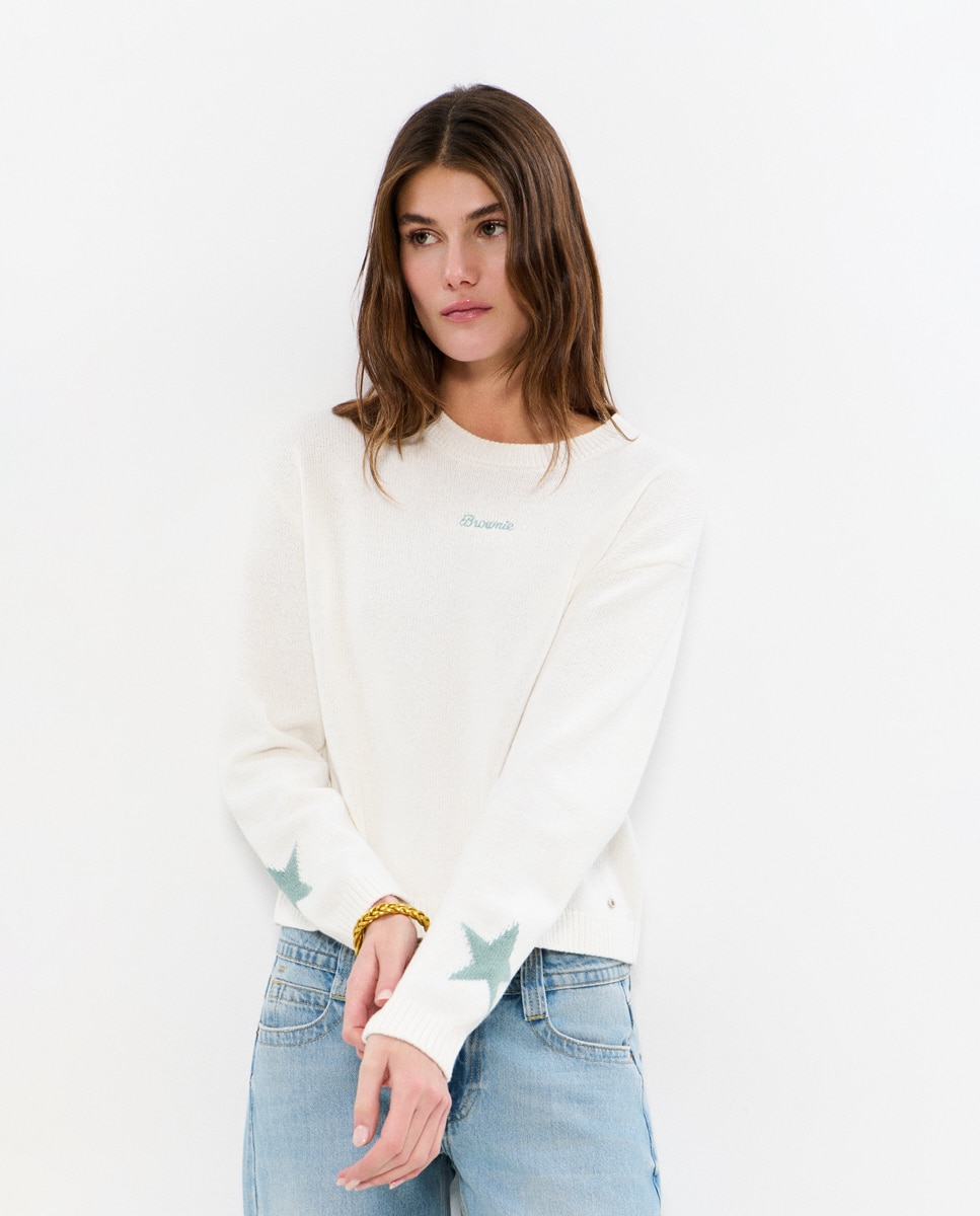 Imagem 0 de Camisola com Logo e Estrelas