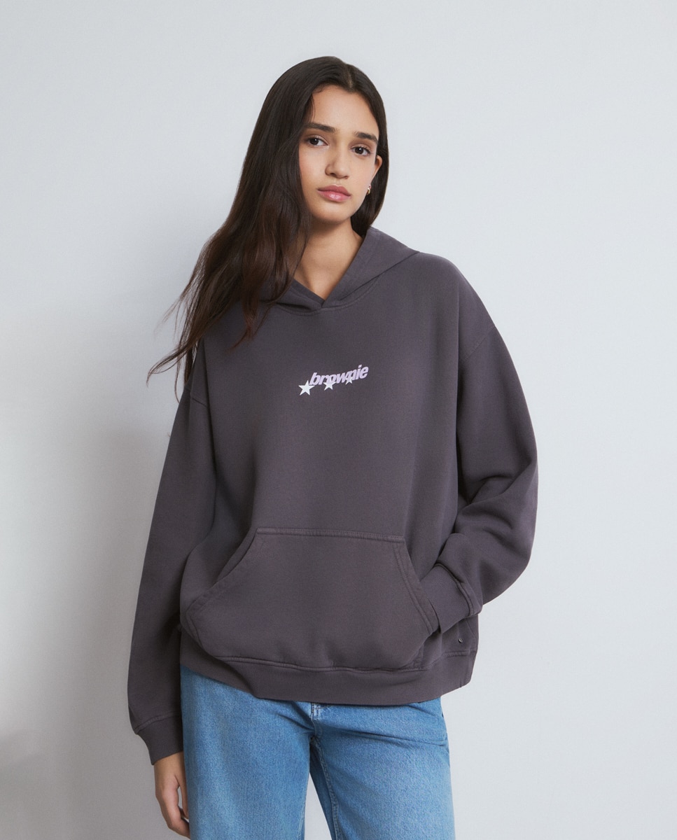 Imagem 0 de Sweatshirt com Capuz e Print nas Costas