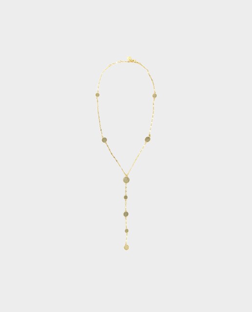 Imagem 0 de Colar Dourado com Pendente e Chapas