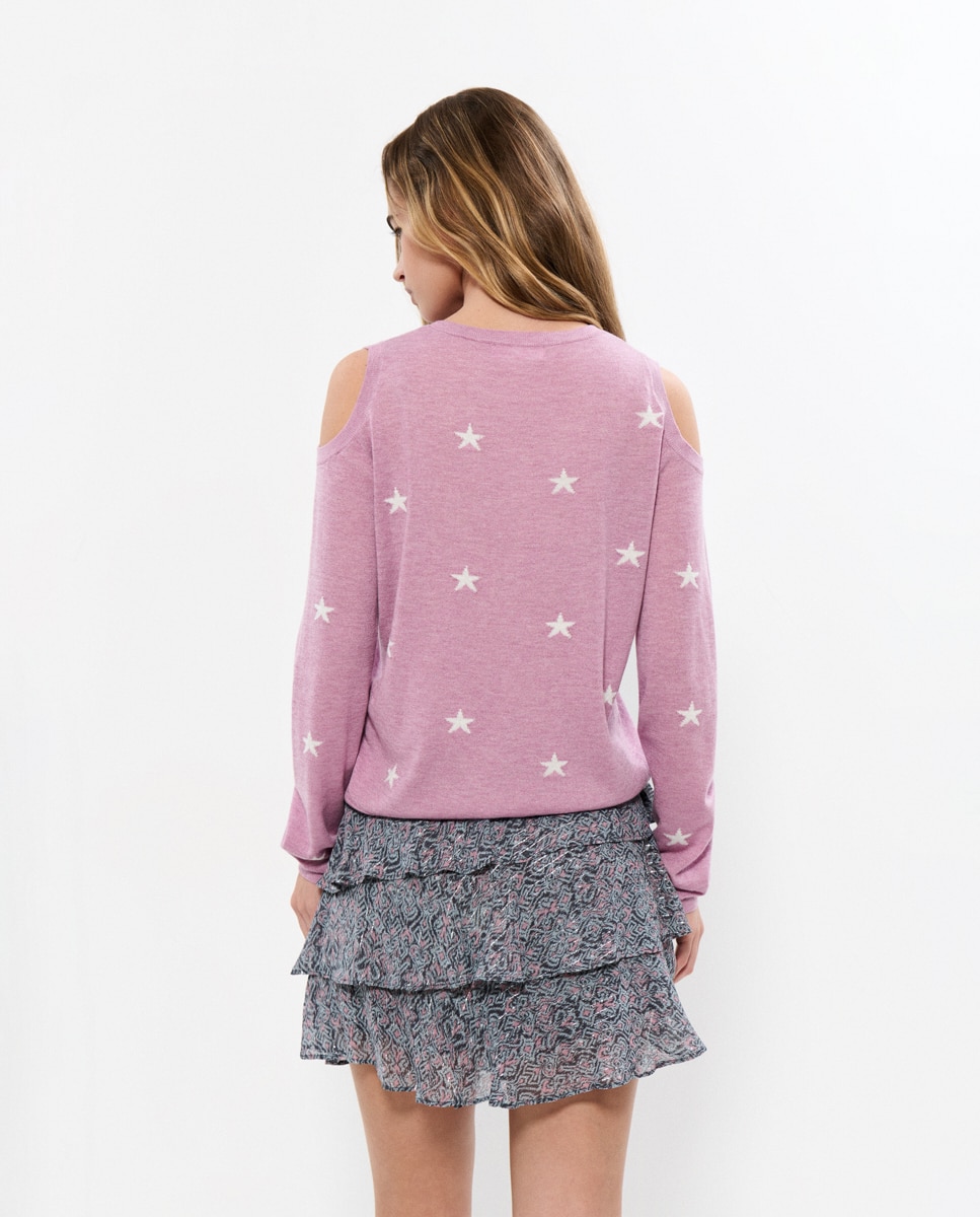 Camisola com Estrelas Rosa-pastel-2