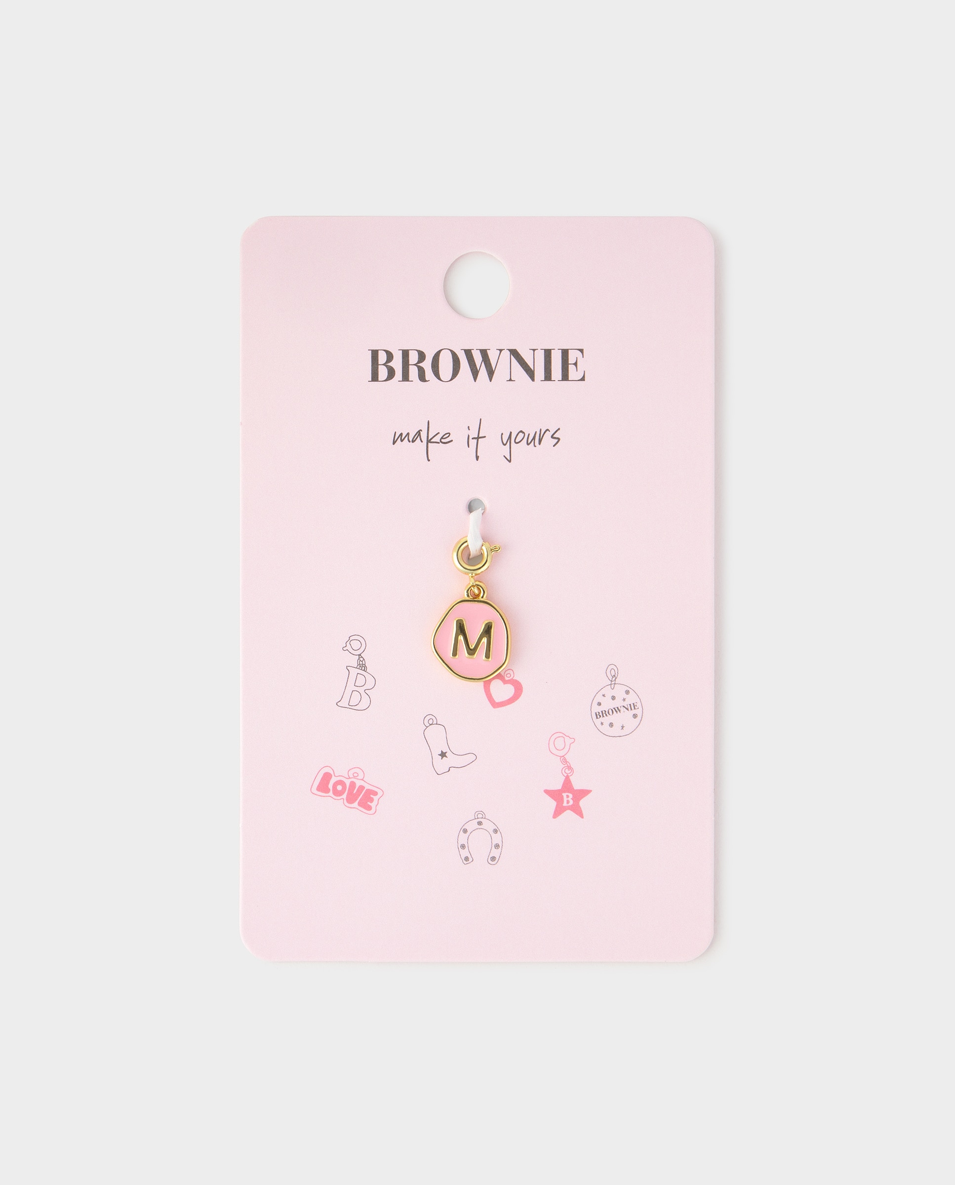 Imagem 0 de Charm de Letra M em Dourado