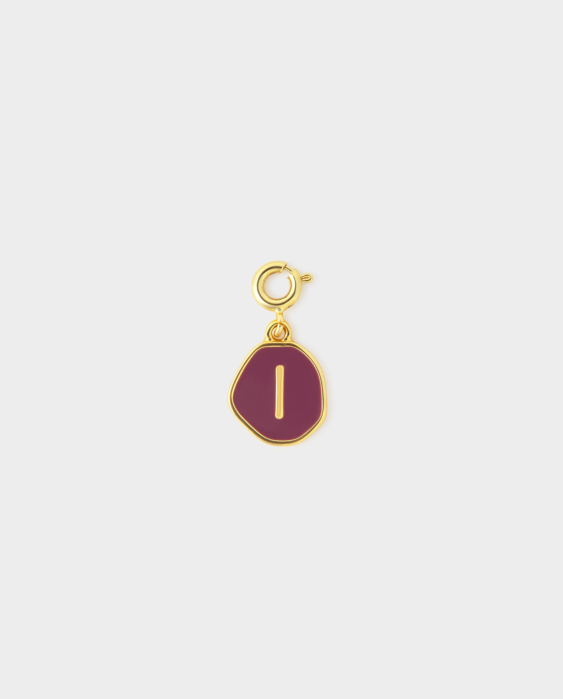 Charm de Letra I em Dourado Dourado-2