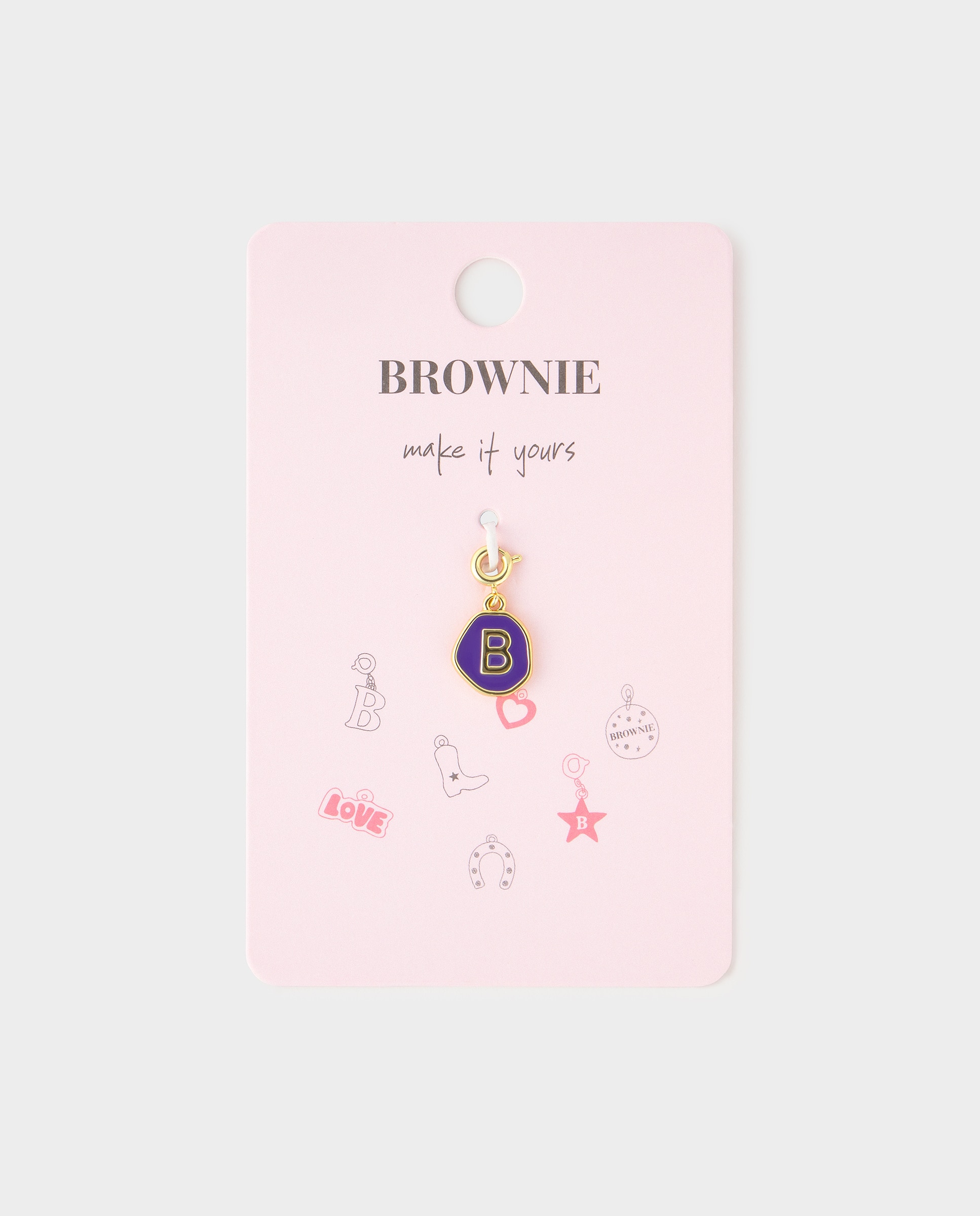 Imagem 0 de Charm de Letra B em Dourado