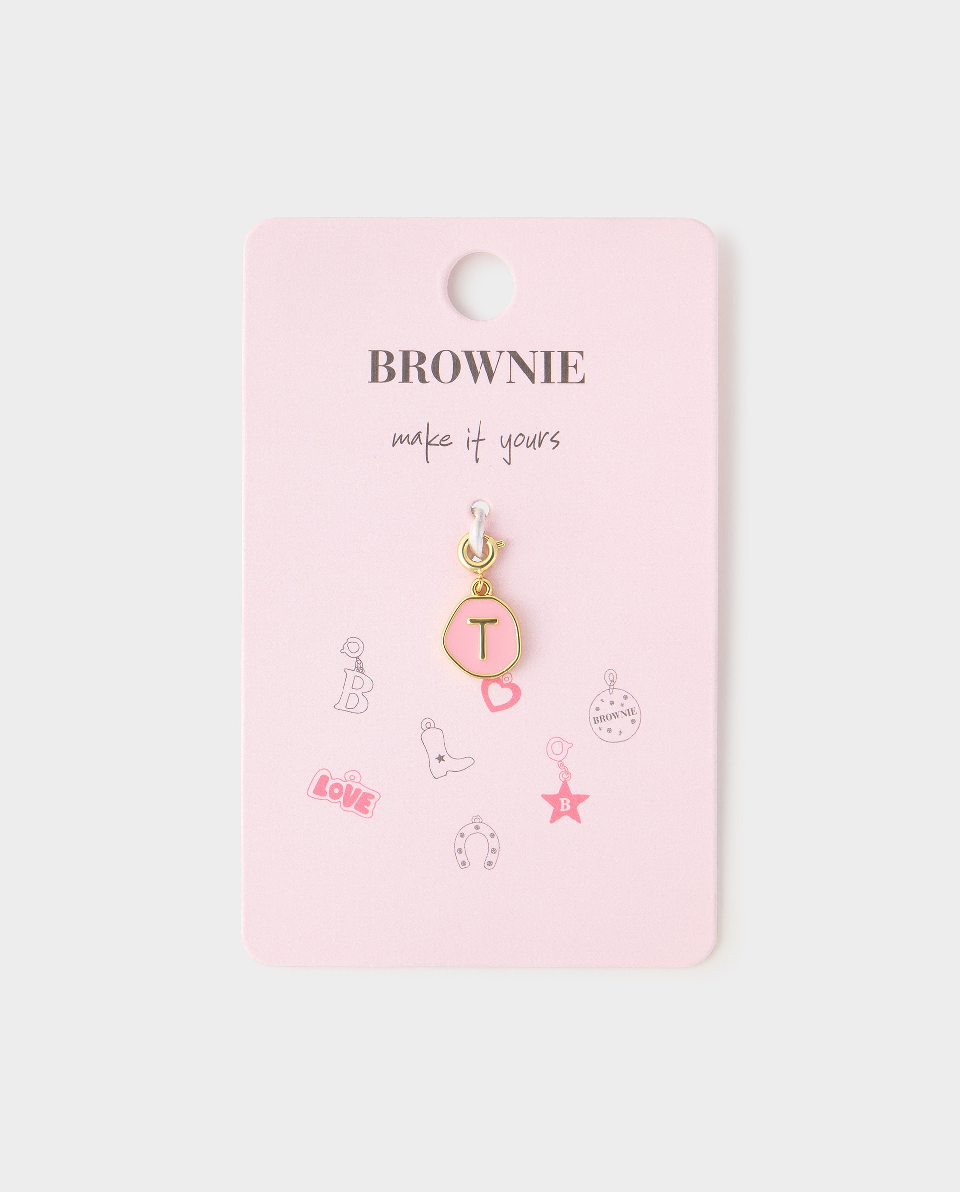 Imagem 0 de Charm de Letra T em Dourado