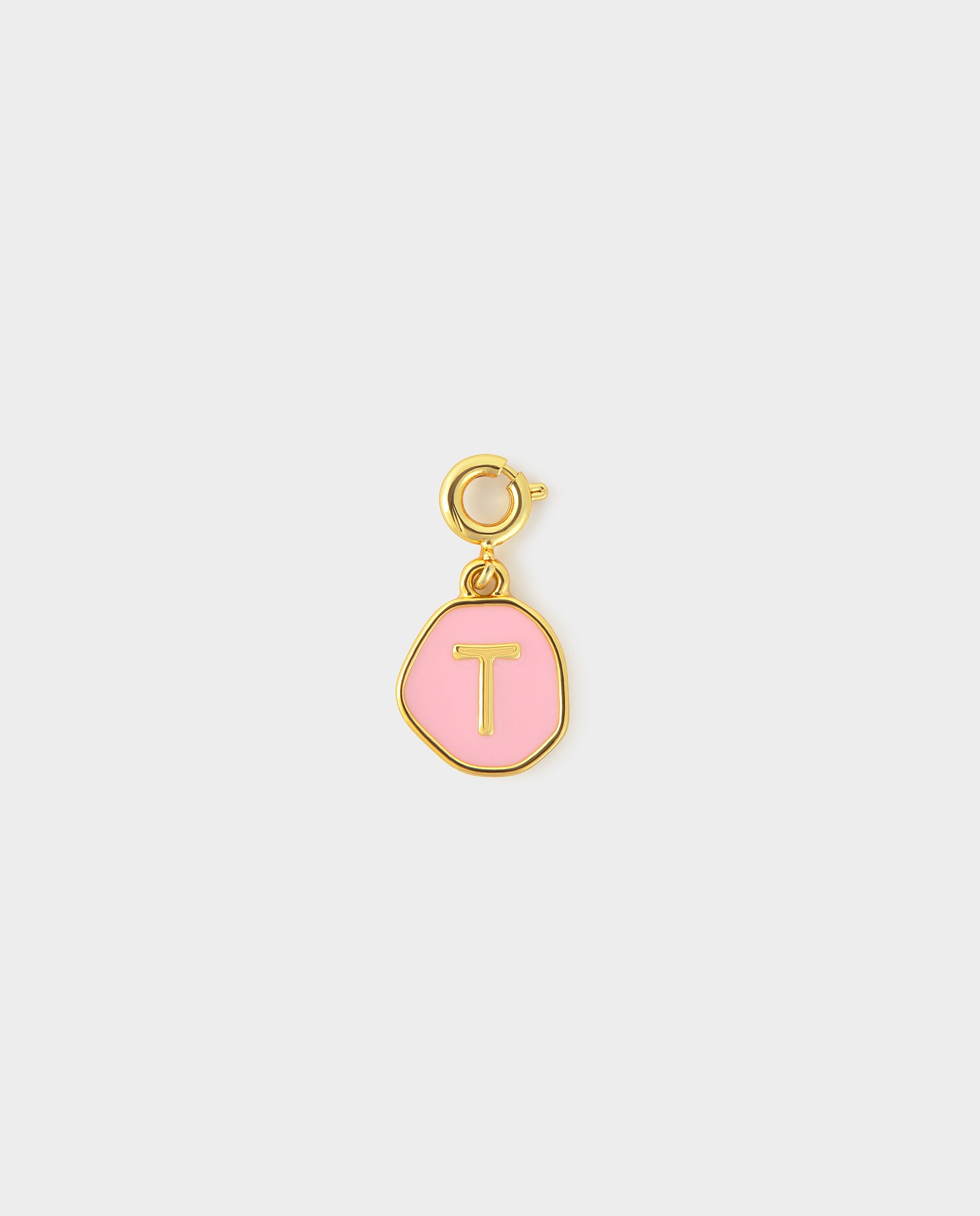 Charm de Letra T em Dourado Dourado-2