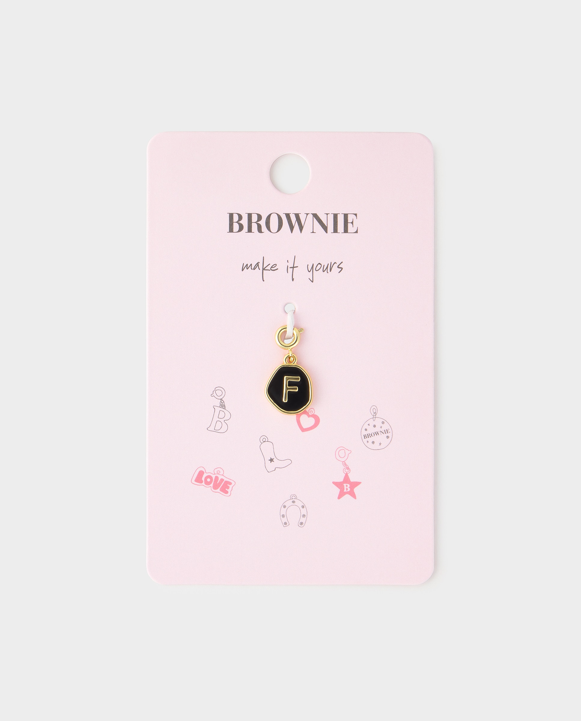 Imagem 0 de Charm de Letra F em Dourado