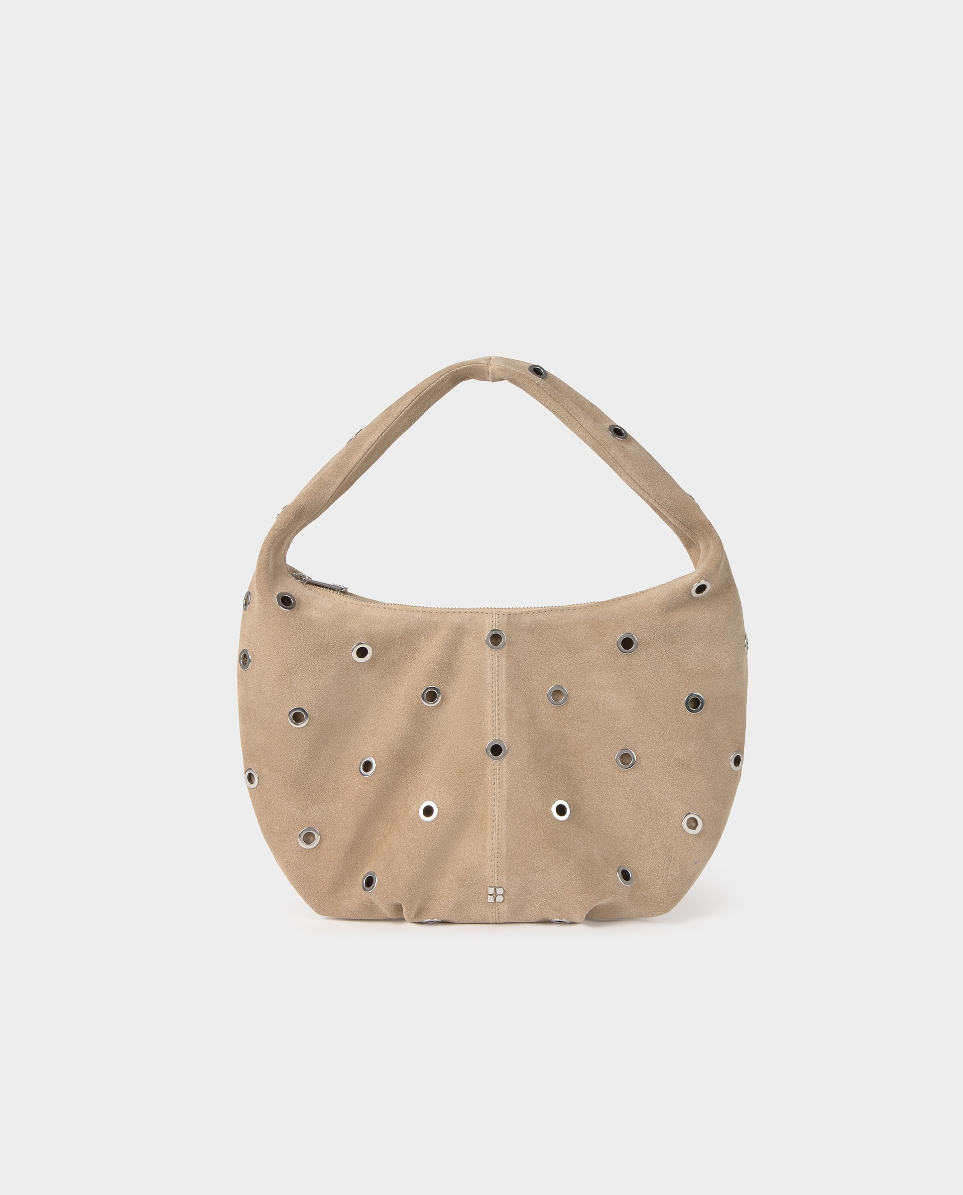 Imagem 0 de Mala de Ombro de Pele com Tachas