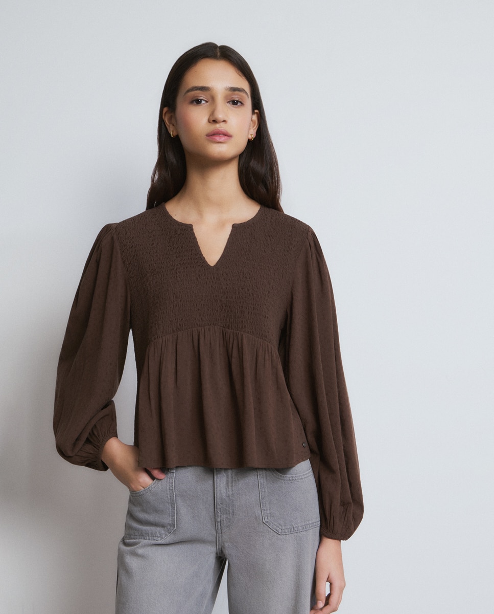 Imagem 0 de Blusa com Smock