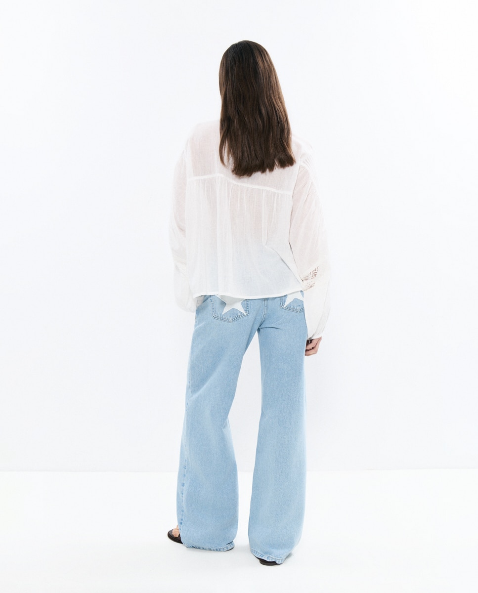 Blusa com Bordados Branco-2