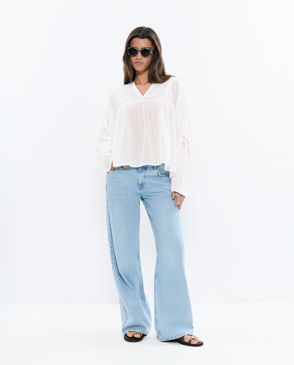 Blusa com Bordados Branco-3