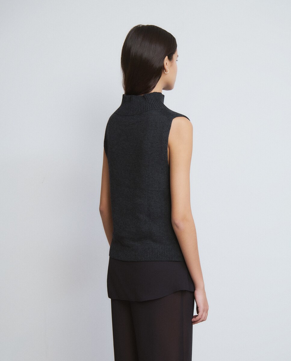 Top com Cut-out Antracite / Cinzento-2